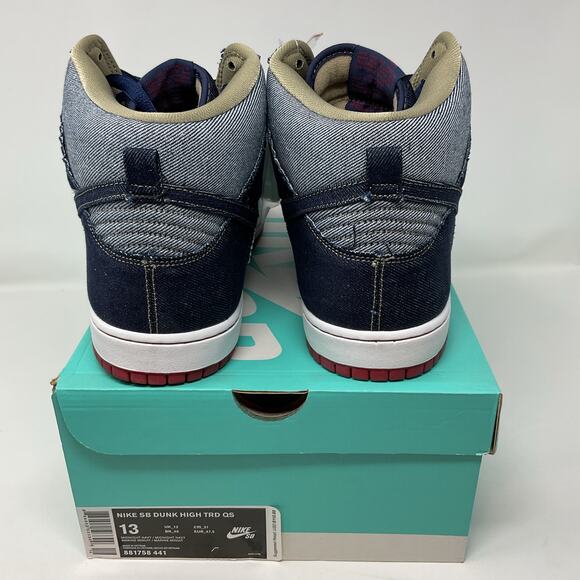 Nike SB Dunk High TRD QS Reese Forbes Denim 881758-441 Men’s Size 13 NEW DS 2017 main image 4